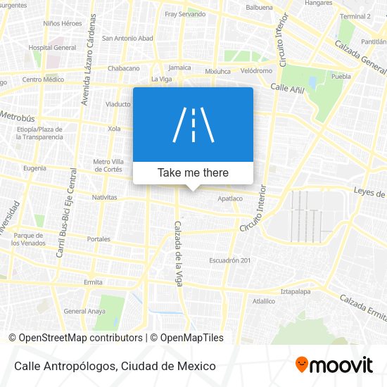 Calle Antropólogos map