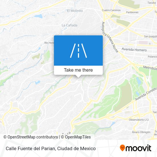Mapa de Calle Fuente del Parian
