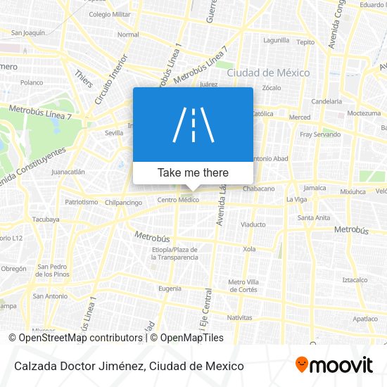 Mapa de Calzada Doctor Jiménez