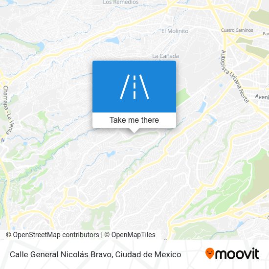 Calle General Nicolás Bravo map