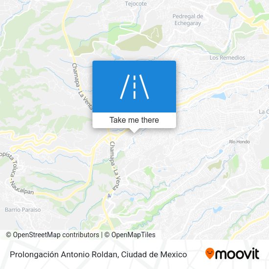 Mapa de Prolongación Antonio Roldan