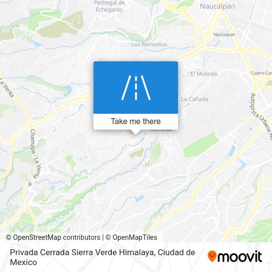 Privada Cerrada Sierra Verde Himalaya map