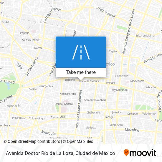 Avenida Doctor Río de La Loza map