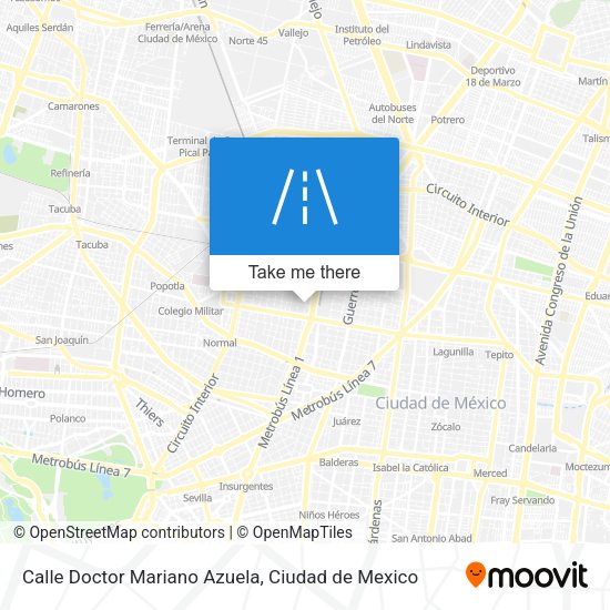 Mapa de Calle Doctor Mariano Azuela