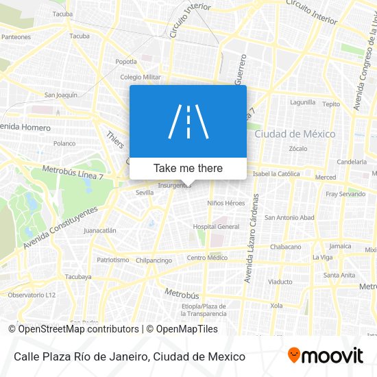 Calle Plaza Río de Janeiro map