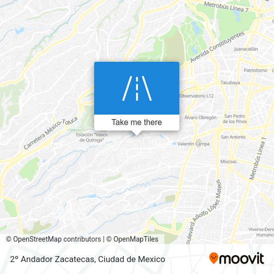 Mapa de 2º Andador Zacatecas