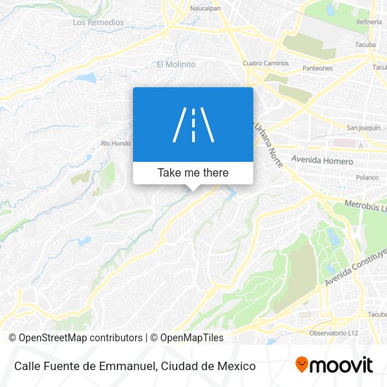 Calle Fuente de Emmanuel map