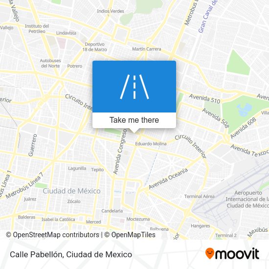 Calle Pabellón map