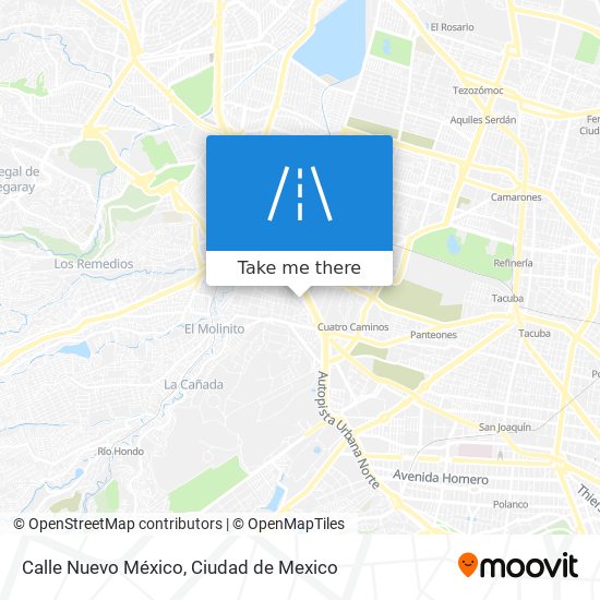 Calle Nuevo México map