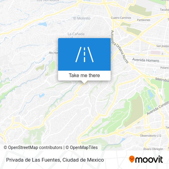Privada de Las Fuentes map