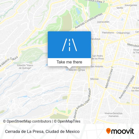 Cerrada de La Presa map