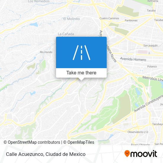 Mapa de Calle Acuezunco