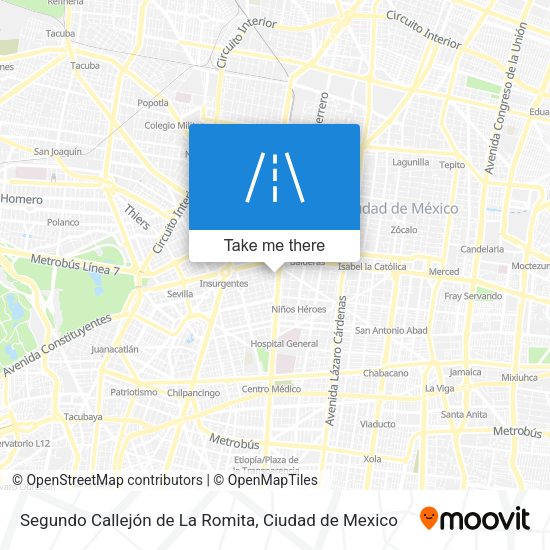 Segundo Callejón de La Romita map