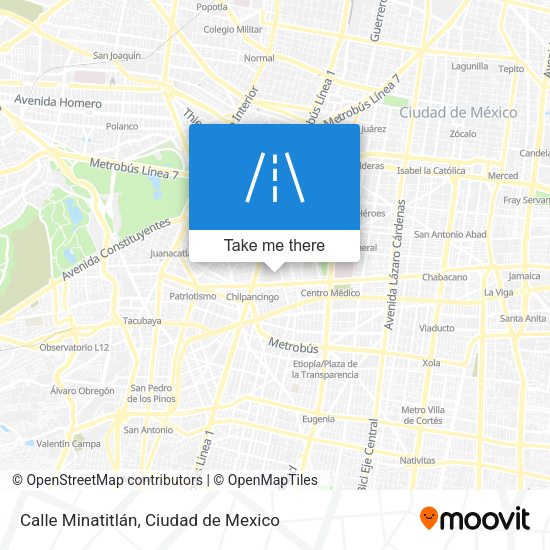 Mapa de Calle Minatitlán