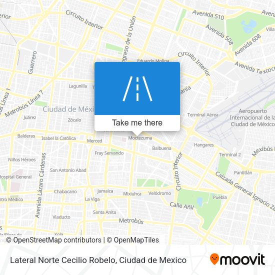 Lateral Norte Cecilio Robelo map