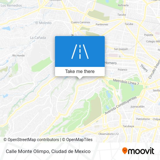 Calle Monte Olimpo map