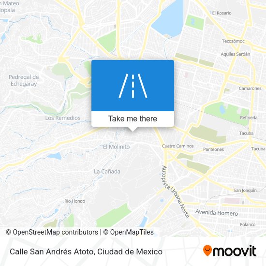 Mapa de Calle San Andrés Atoto