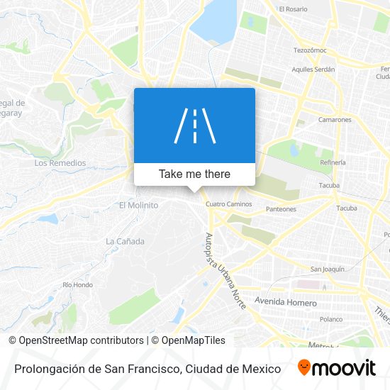 Mapa de Prolongación de San Francisco