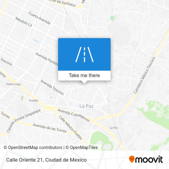 Calle Oriente 21 map