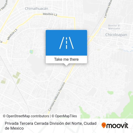 Mapa de Privada Tercera Cerrada División del Norte