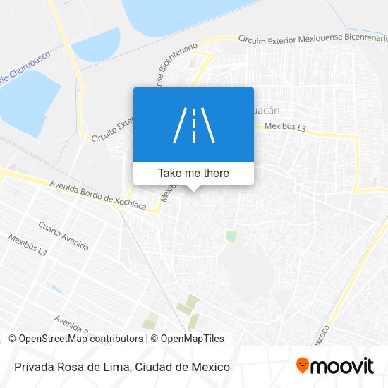 Privada Rosa de Lima map