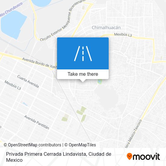 Privada Primera Cerrada Lindavista map