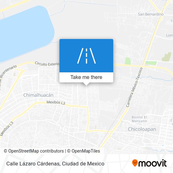 Calle Lázaro Cárdenas map