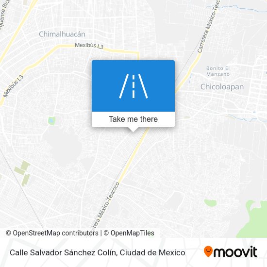 Mapa de Calle Salvador Sánchez Colín