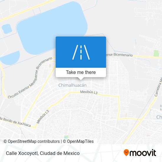 Calle Xocoyotl map