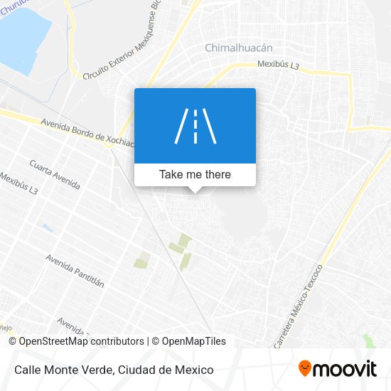 Calle Monte Verde map