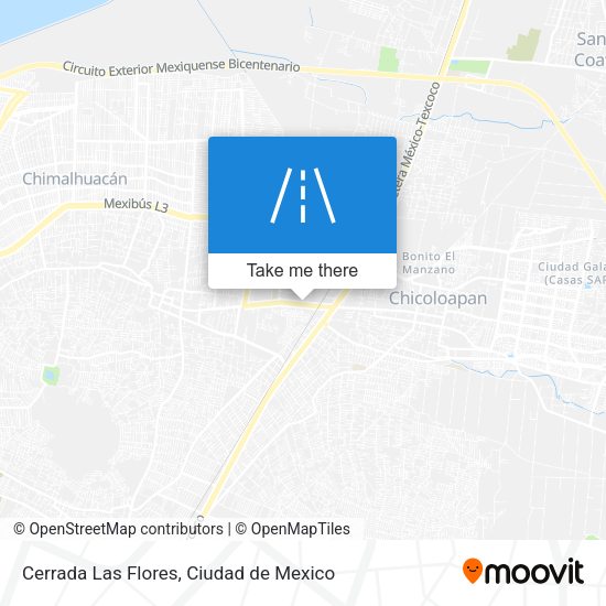 Mapa de Cerrada Las Flores