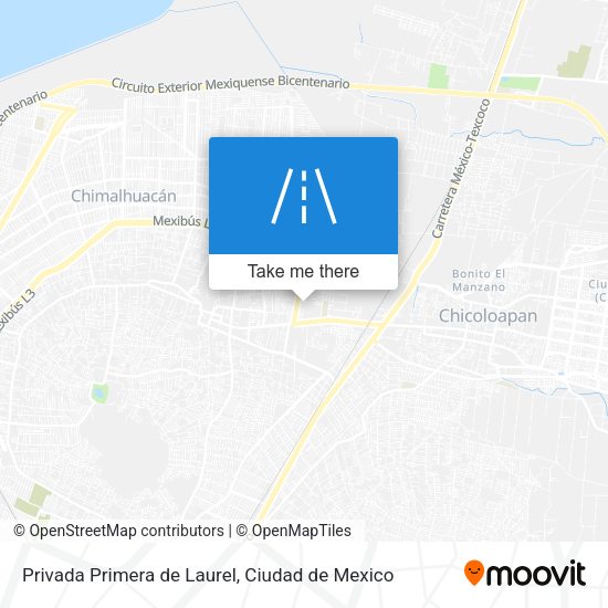 Mapa de Privada Primera de Laurel