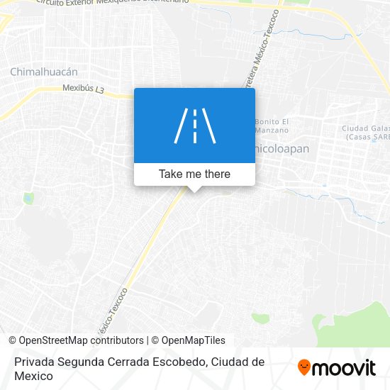 Mapa de Privada Segunda Cerrada Escobedo