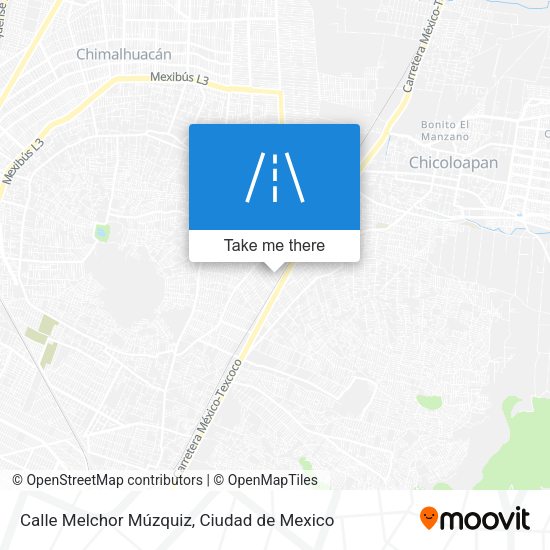 Mapa de Calle Melchor Múzquiz