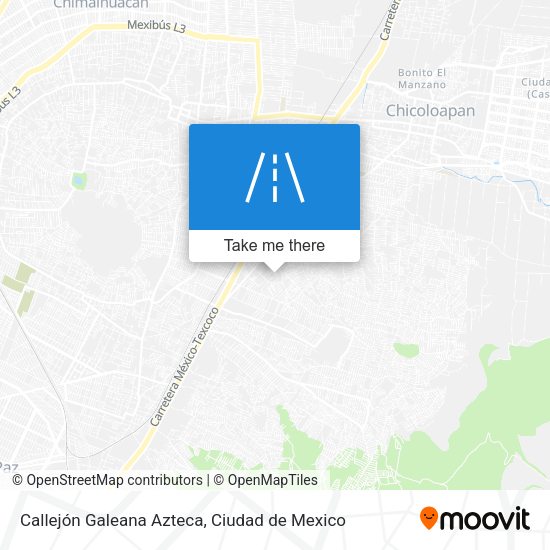 Callejón Galeana Azteca map