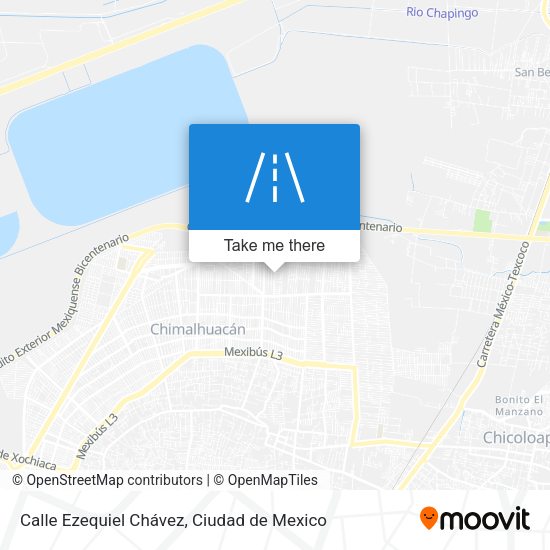 Mapa de Calle Ezequiel Chávez