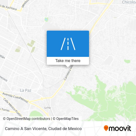 Camino A San Vicente map