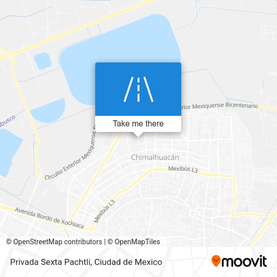 Mapa de Privada Sexta Pachtli