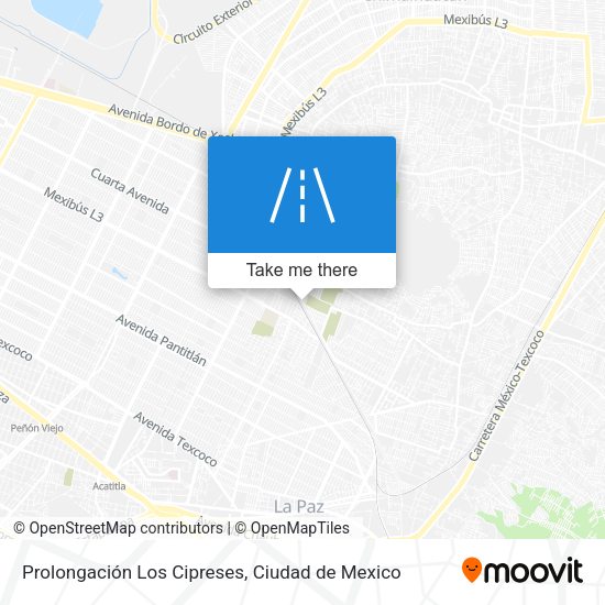 Mapa de Prolongación Los Cipreses