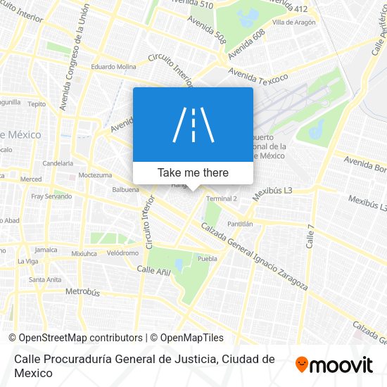 Mapa de Calle Procuraduría General de Justicia