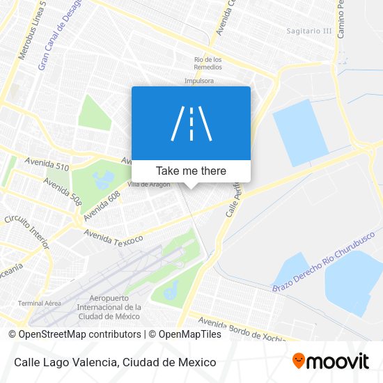 Calle Lago Valencia map