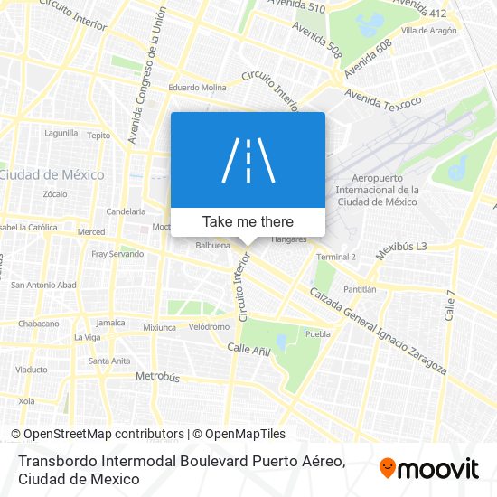 Transbordo Intermodal Boulevard Puerto Aéreo map