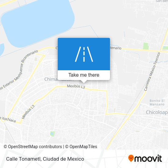 Calle Tonametl map