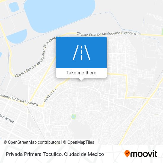 Privada Primera Tocuilco map