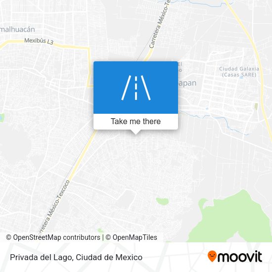 Mapa de Privada del Lago