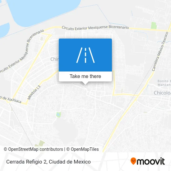 Cerrada Refigio 2 map