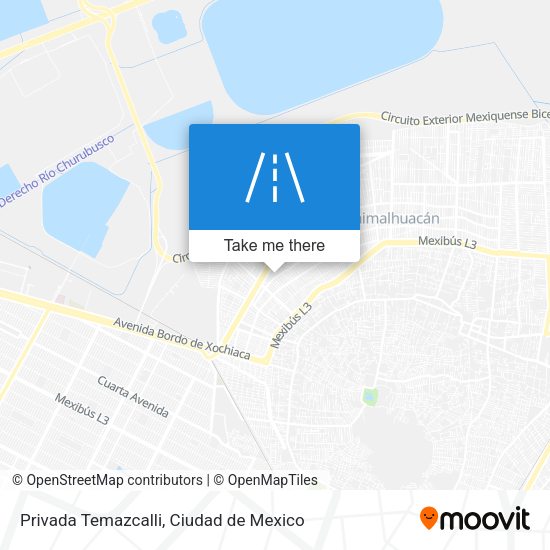 Privada Temazcalli map