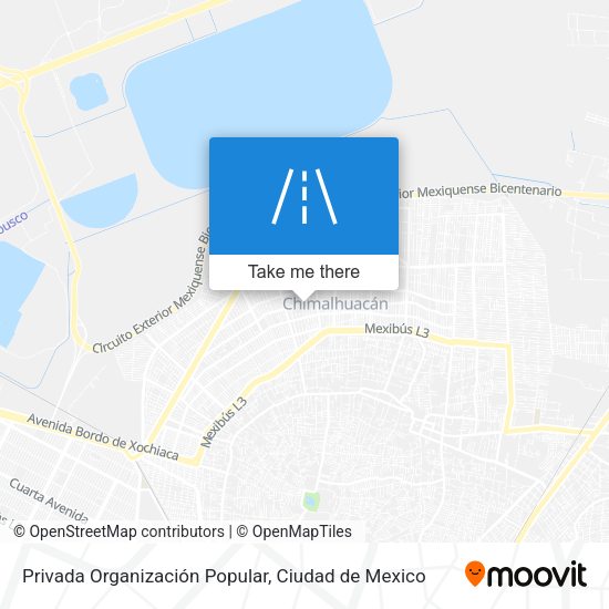 Privada Organización Popular map