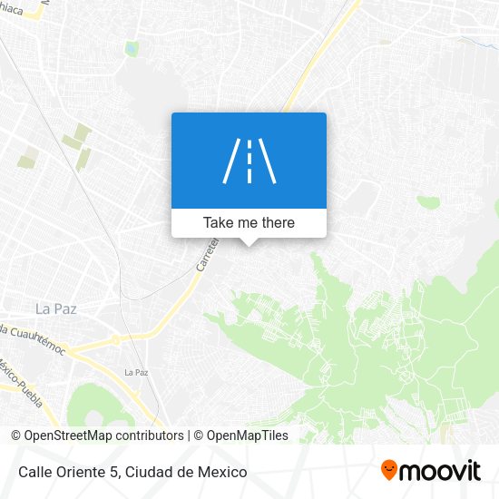 Mapa de Calle Oriente 5