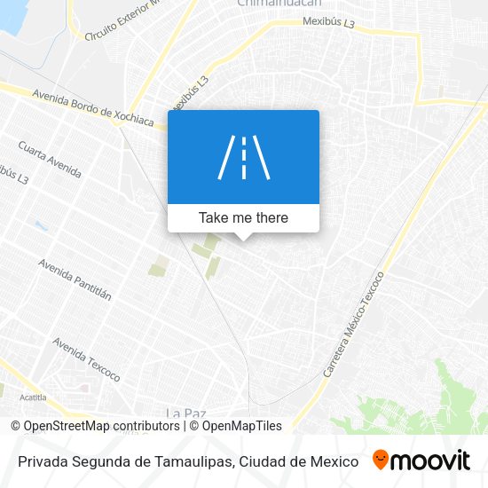 Mapa de Privada Segunda de Tamaulipas